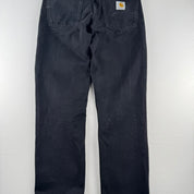 Carhartt WIP Washed Black Heavy Newel Pant 28W