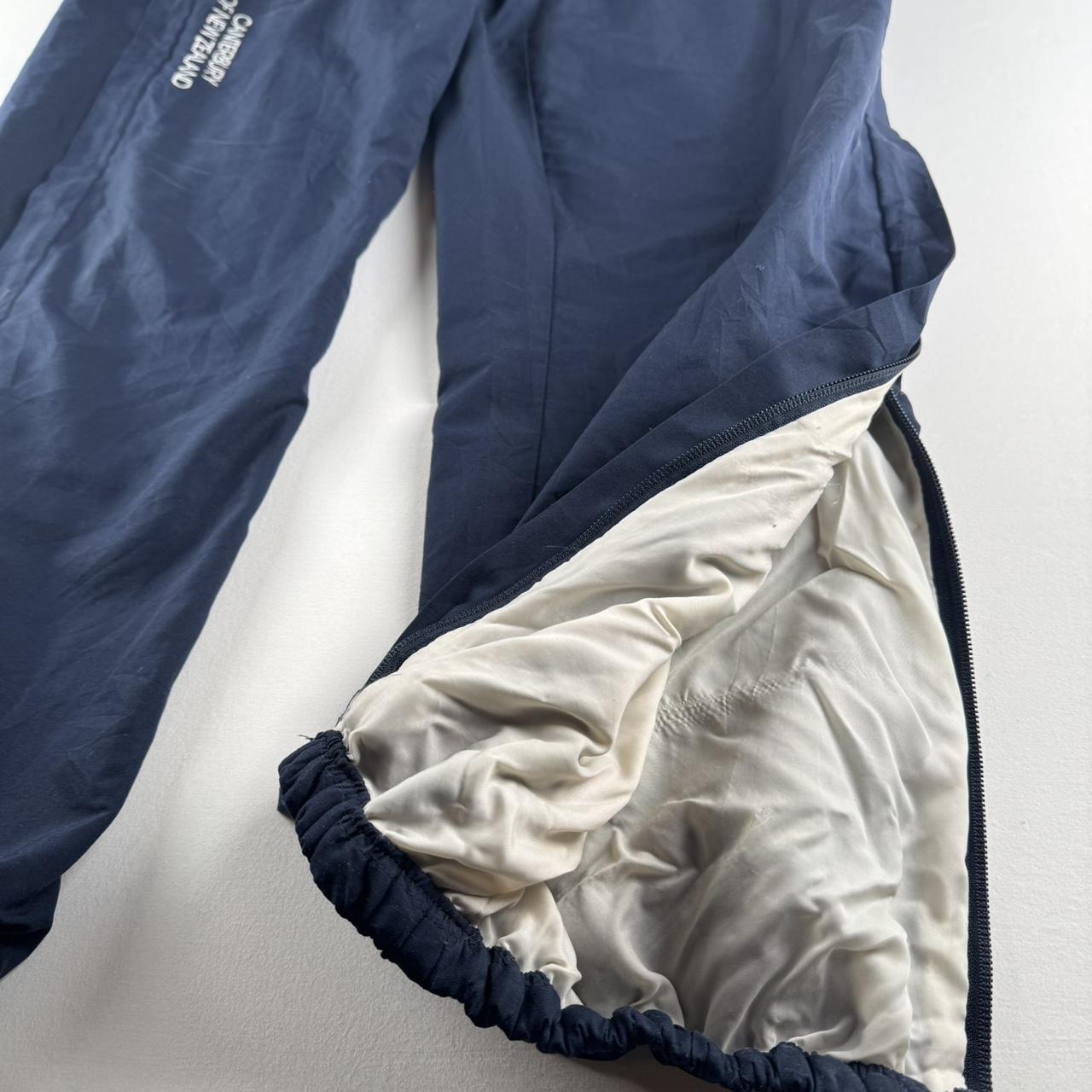 Canterbury Navy and White Cuffed Joggers Medium
