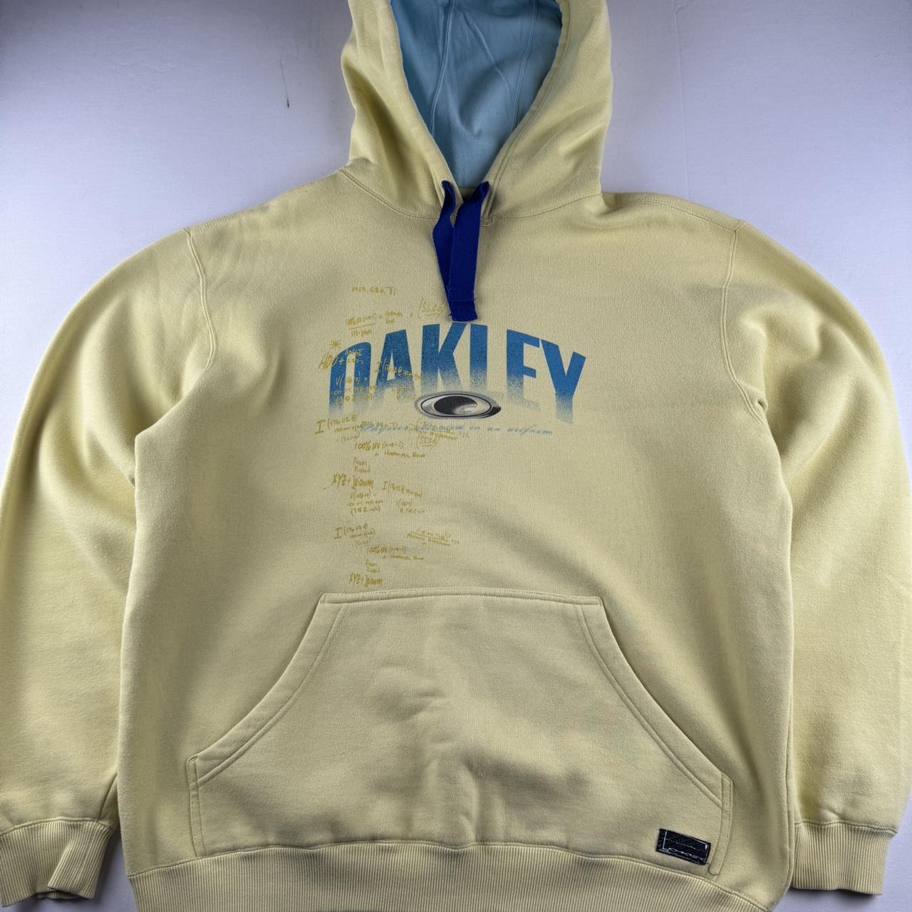 2000s Oakley Spellout Graphic Oversized Hoodie M
