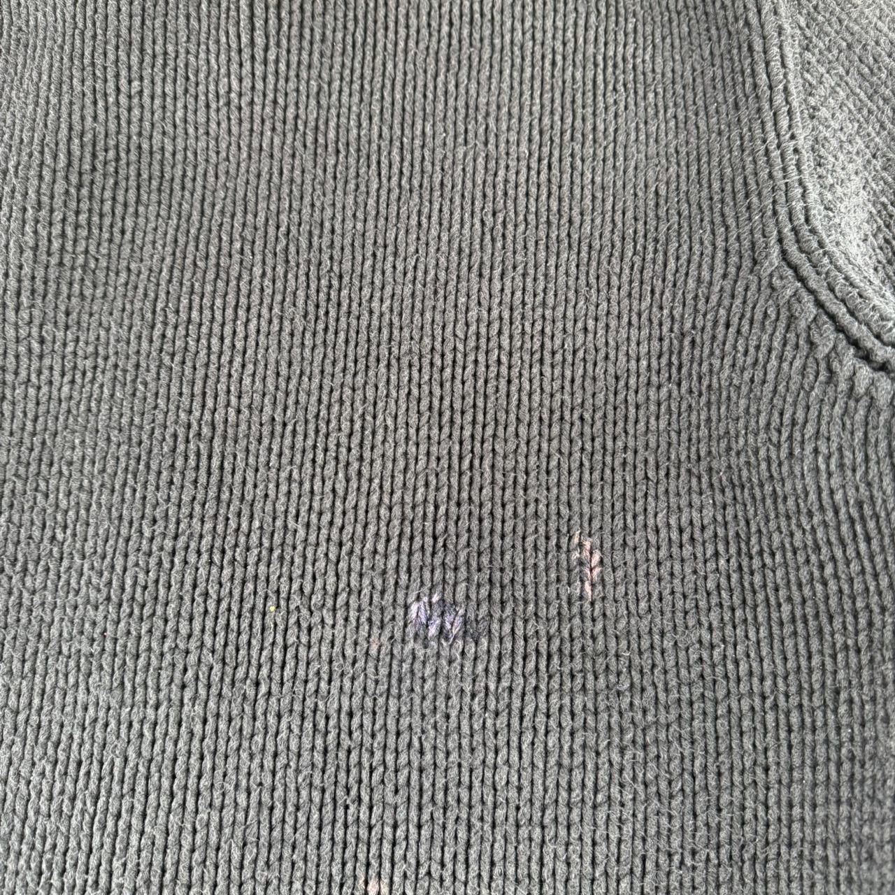 2005 Authentic Stone Island Thick Knitted Full Zip Jumper XXL