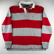 Tommy Hilfiger Striped Rugby Polo Shirt M