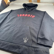 Rare Late 1990s Nike Toronto Raptors Thick Oversized Heavyweight Embroidered Centre Swoosh Hoodie