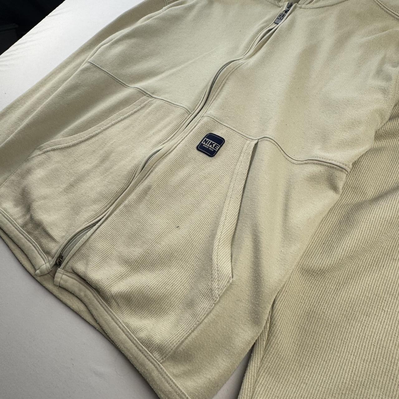 1990s Nike Embroidered Spellout Full Zip Fleece Hoodie S