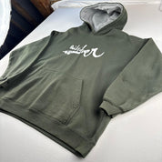 1990s Quiksilver Spellout Heavyweight Hoodie L