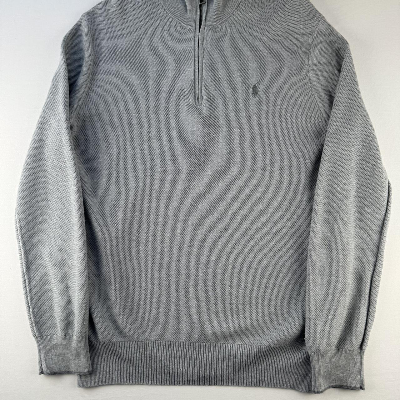 Polo Ralph Lauren Pima Cotton Grey Quarter Zip L