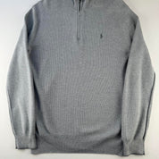 Polo Ralph Lauren Pima Cotton Grey Quarter Zip L