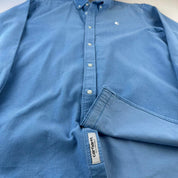 Blue Carhartt WIP Long Sleeve Madison Corduroy Button Down Shirt M