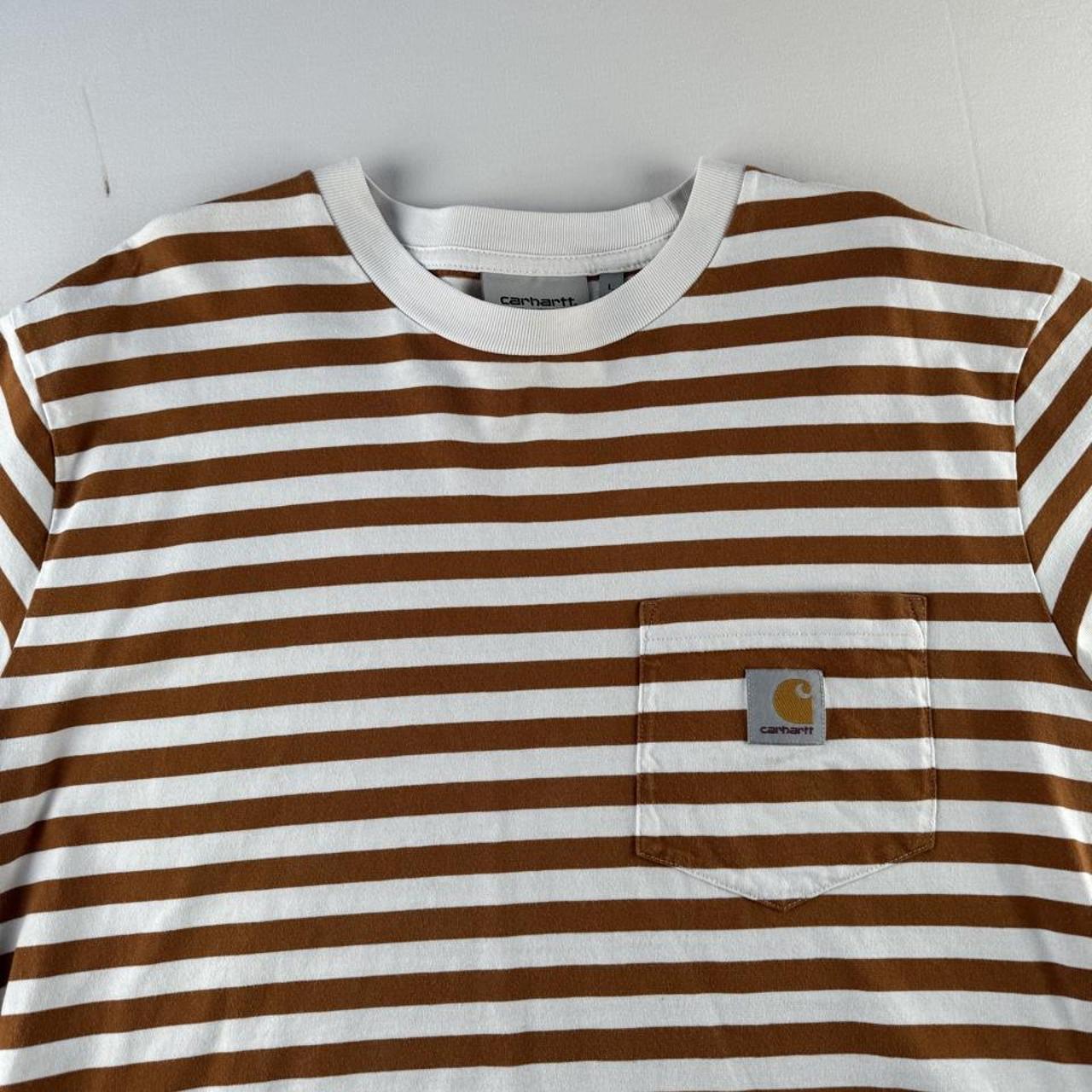 Carhartt WIP Striped Scotty Pocket T-Shirt L