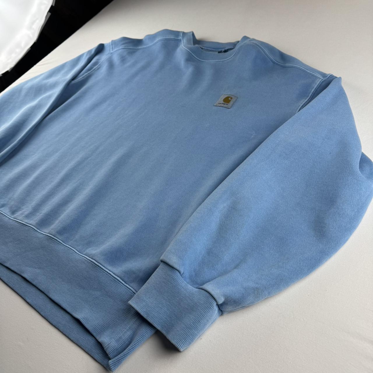 Blue Carhartt WIP Pocket Logo Nelson Sweatshirt L