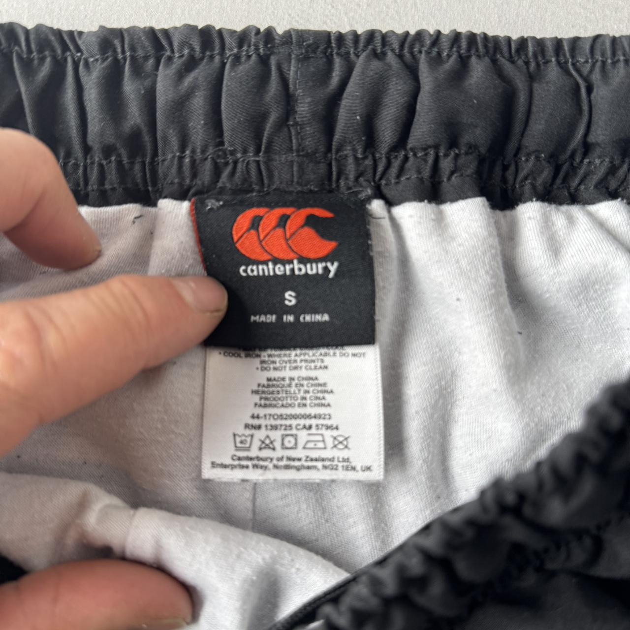 Black and Grey Canterbury Uncuffed Joggers