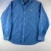 Blue Carhartt WIP Long Sleeve Madison Corduroy Button Down Shirt M