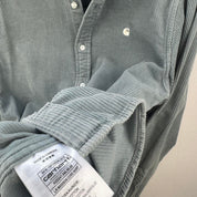 Light Teal Carhartt WIP Long Sleeve Madison Corduroy Button Down Shirt S