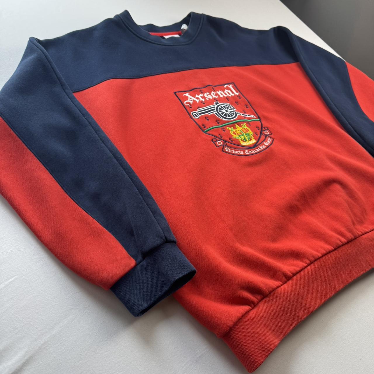 VIntage Style Adidas Embroidered Oversized Arsenal Sweatshirt S