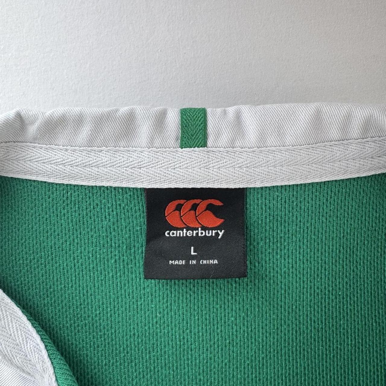 Canterbury Ireland Rugby Long Sleeve Rugby Polo Shirt L