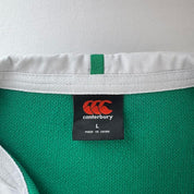 Canterbury Ireland Rugby Long Sleeve Rugby Polo Shirt L
