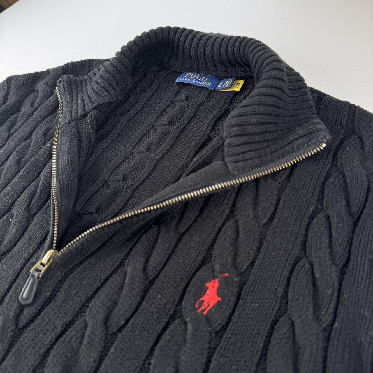 Polo Ralph Lauren Quarter Zip Cable Knit Jumper XL