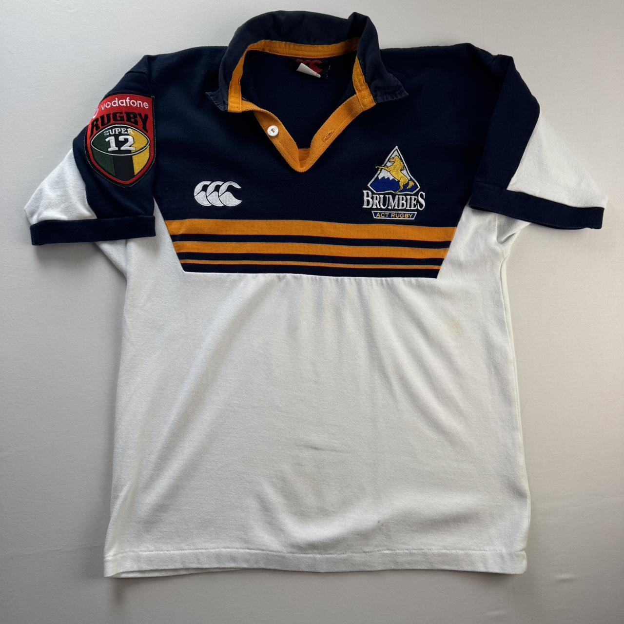 Rare 1990s Canterbury Brumbies Embroidered Rugby Polo S