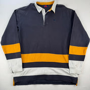 2000s Kappa Embroidered Striped Rugby Polo XL