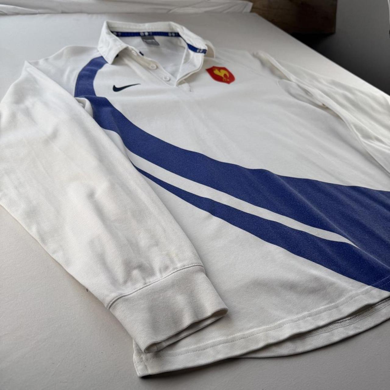 Nike 2007 France Rugby Long Sleeve Rugby Polo XL