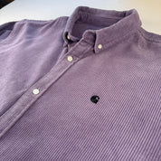 Purple Carhartt WIP Long Sleeve Madison Corduroy Button Down Shirt XXL