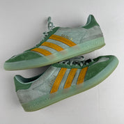 Green Adidas Gazelles UK8