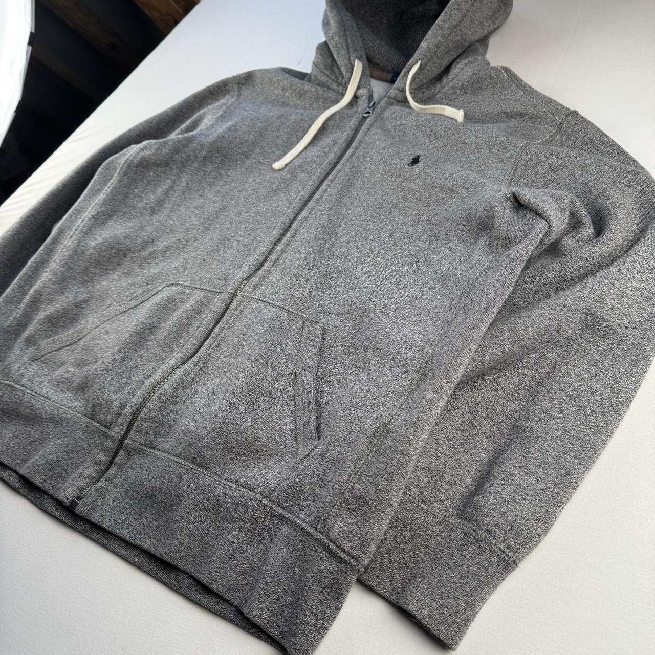 Polo Ralph Lauren Embroidered Pony Grey Full Zip Hoodie XL