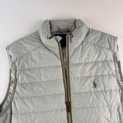 Polo Golf White Puffer Gilet S