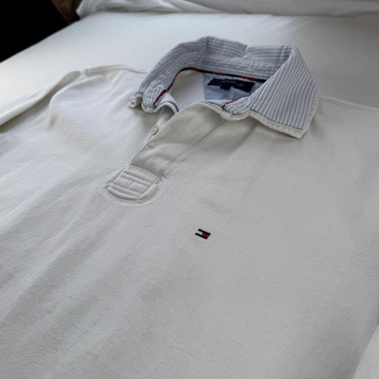 Tommy Hilfiger Embroidered Spellout Rugby Polo L