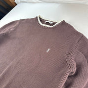 Yves Saint Laurent Rare Brown Ribbed Knitted Jumper XL