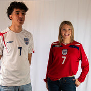Authentic Umbro England David Beckham 7 Playing Home Shirt M