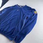 1990s Rare Centre Swoosh Russia Football Sweatshirt M