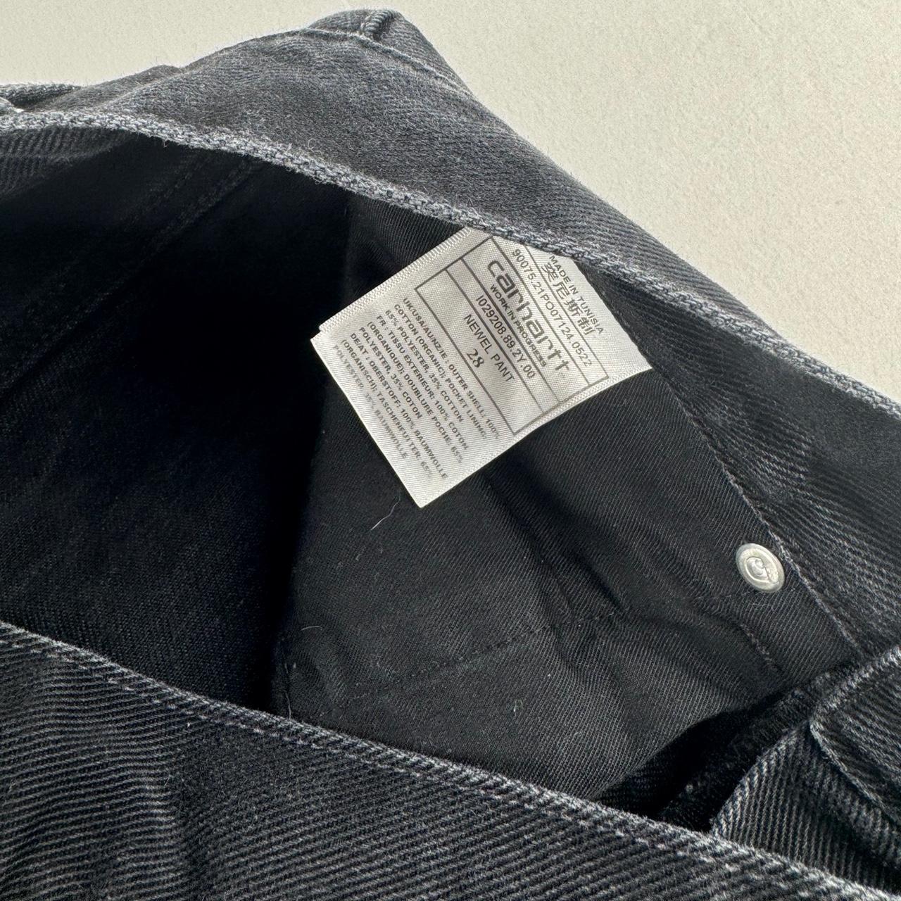 Carhartt WIP Washed Black Heavy Newel Pant 28W