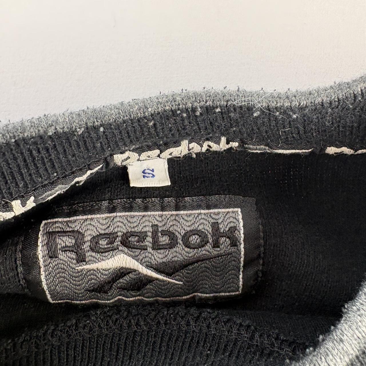 Early 2000s Embroidered Reebok Oversized Ribbed Sweatshirt S