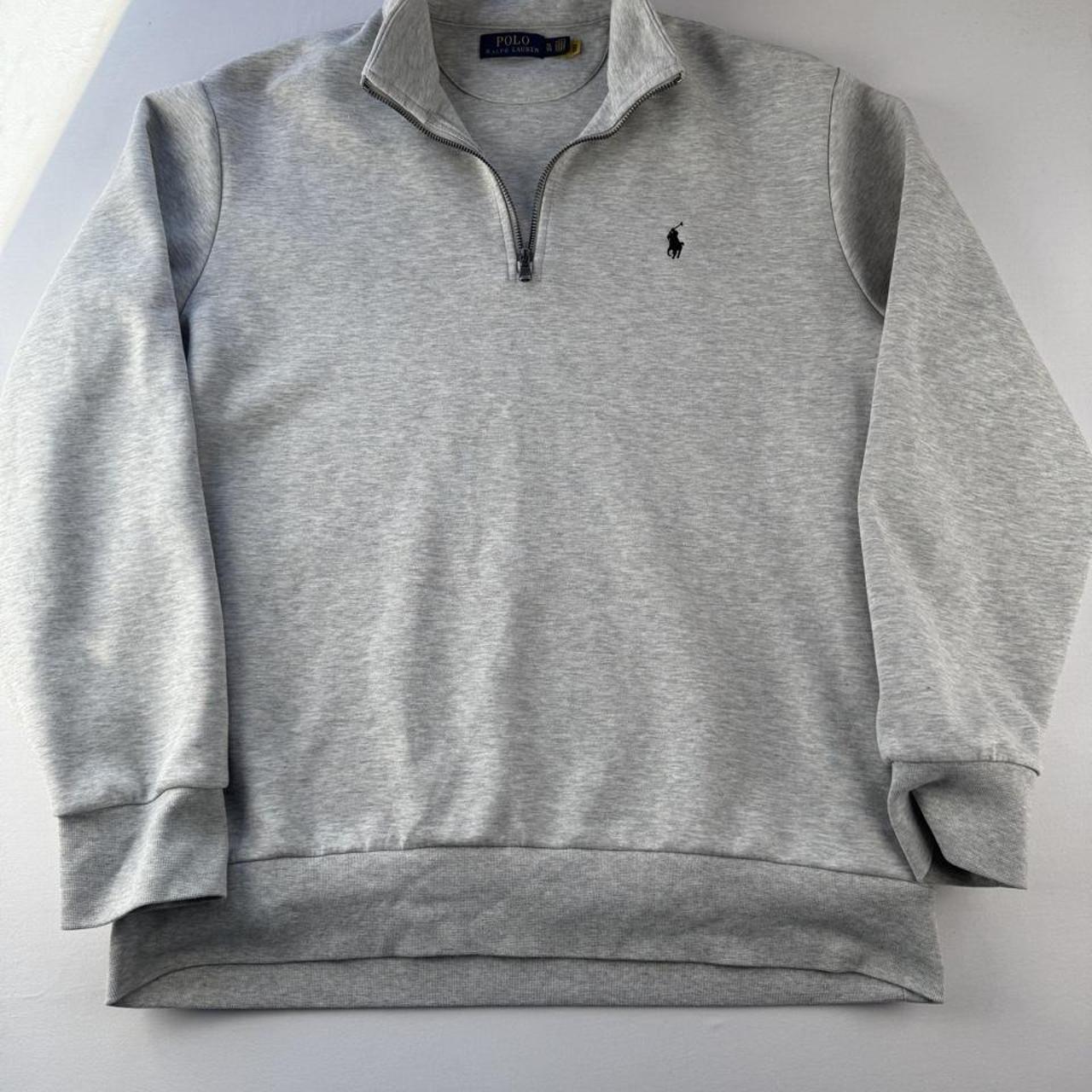 Polo Ralph Lauren Embroidered Pony Grey Quarter Zip Fleece XL