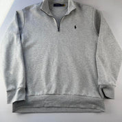 Polo Ralph Lauren Embroidered Pony Grey Quarter Zip Fleece XL