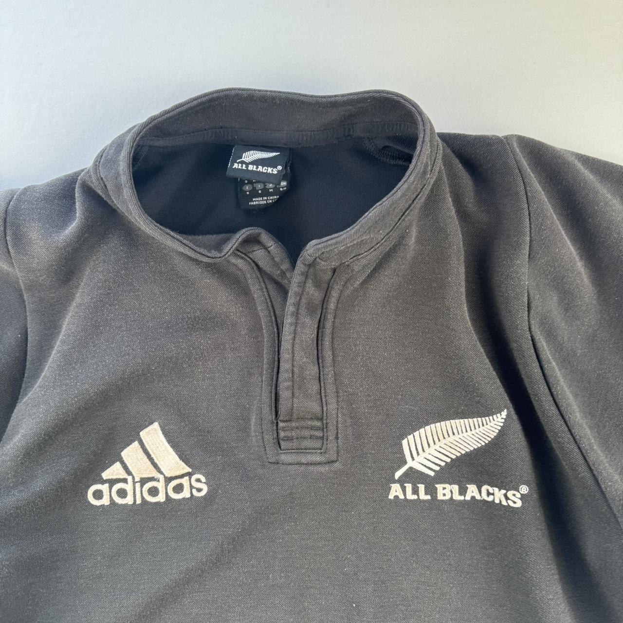 Adidas 2000s New Zealand Rugby Polo Shirt S