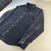Navy Carhartt WIP Long Sleeve Madison Corduroy Button Down Shirt S