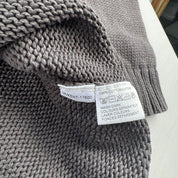 Yves Saint Laurent Crewneck Knit Sweater in Grey Size XL