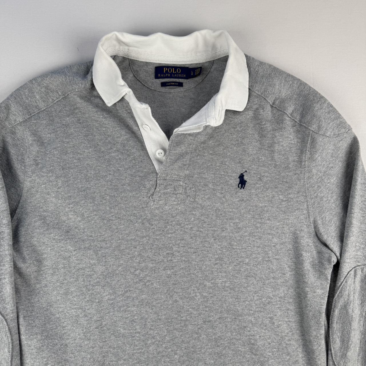 Polo Ralph Lauren Grey Rugby Polo Shirt L