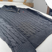 Polo Ralph Lauren Quarter Zip Cable Knit Jumper XL