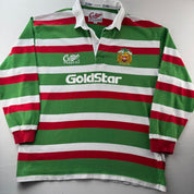 1996-97 Cotton Traders Leicester Tigers Rugby Polo Shirt XXL