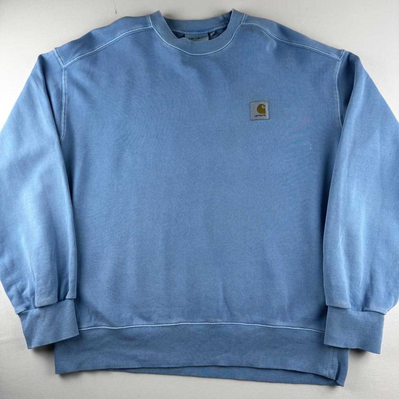 Blue Carhartt WIP Pocket Logo Nelson Sweatshirt L