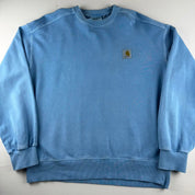 Blue Carhartt WIP Pocket Logo Nelson Sweatshirt L