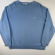 Yves Saint Laurent Crewneck Knit Sweater in Blue Size XXL