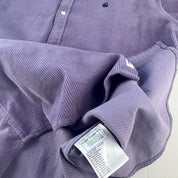 Purple Carhartt WIP Long Sleeve Madison Corduroy Button Down Shirt XXL