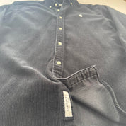 Carhartt WIP Black Corduroy Button Down Shirt L