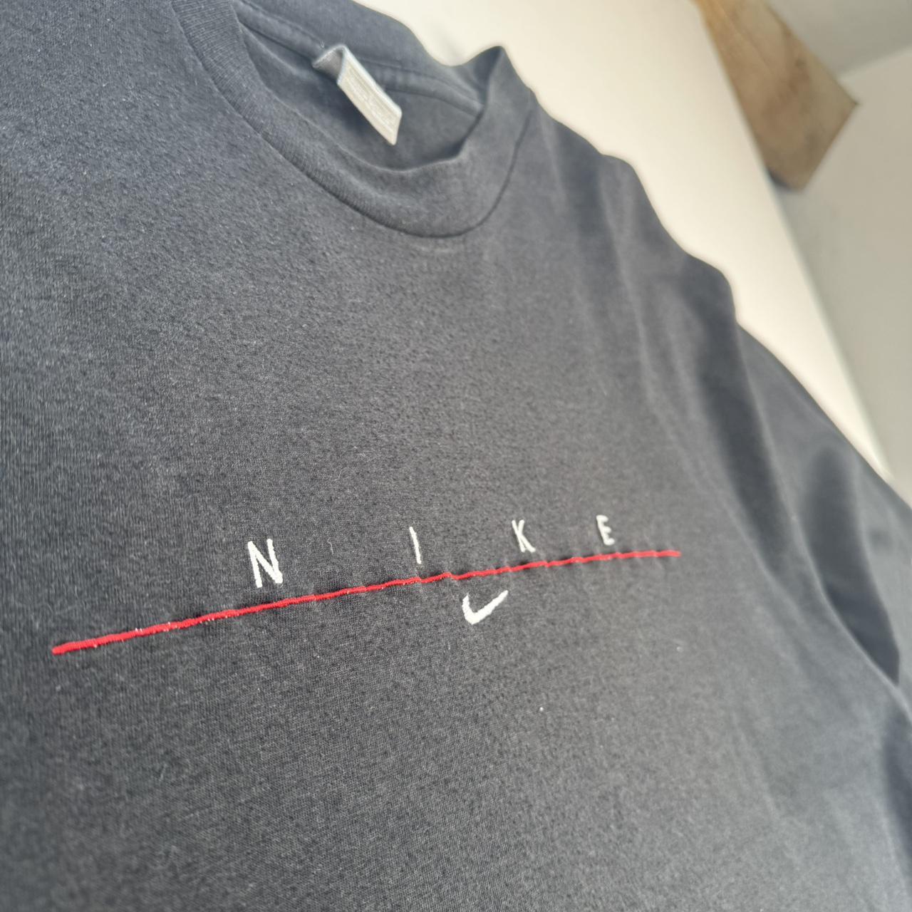1990s Nike Embroidered Spellout Oversized T-Shirt L