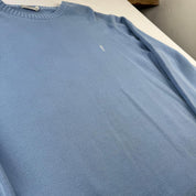 Yves Saint Laurent Crewneck Knit Sweater in Blue Size XXL