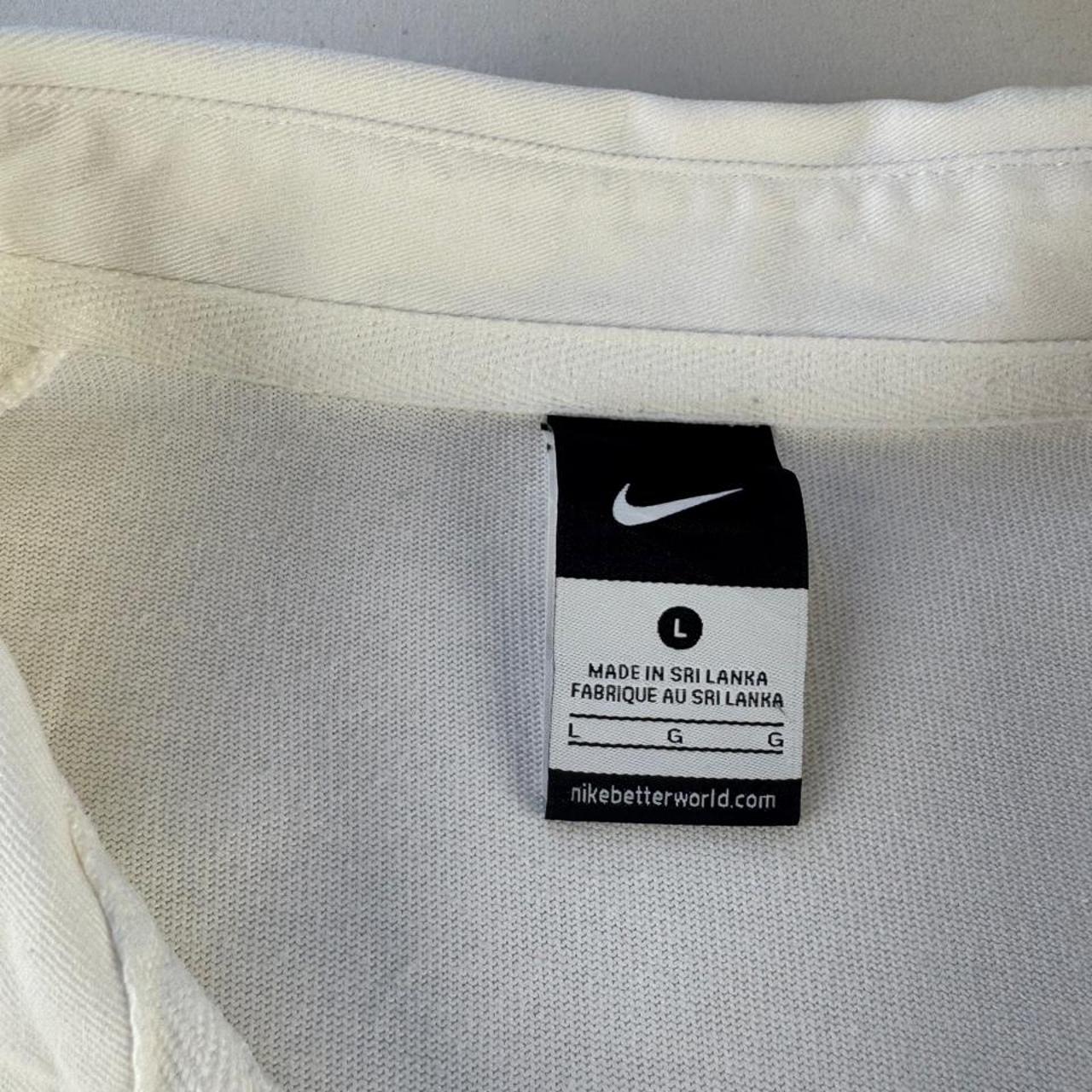 2009 Nike France Rugby Striped Rugby Polo Shirt L