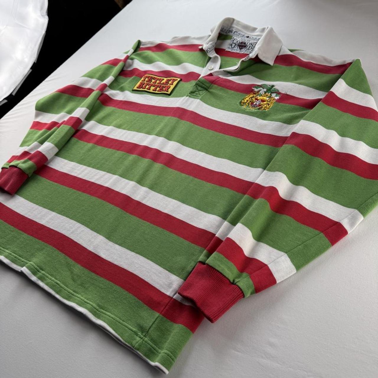 1993-95 Leicester Tigers Cotton Oxford Rugby Polo Shirt L